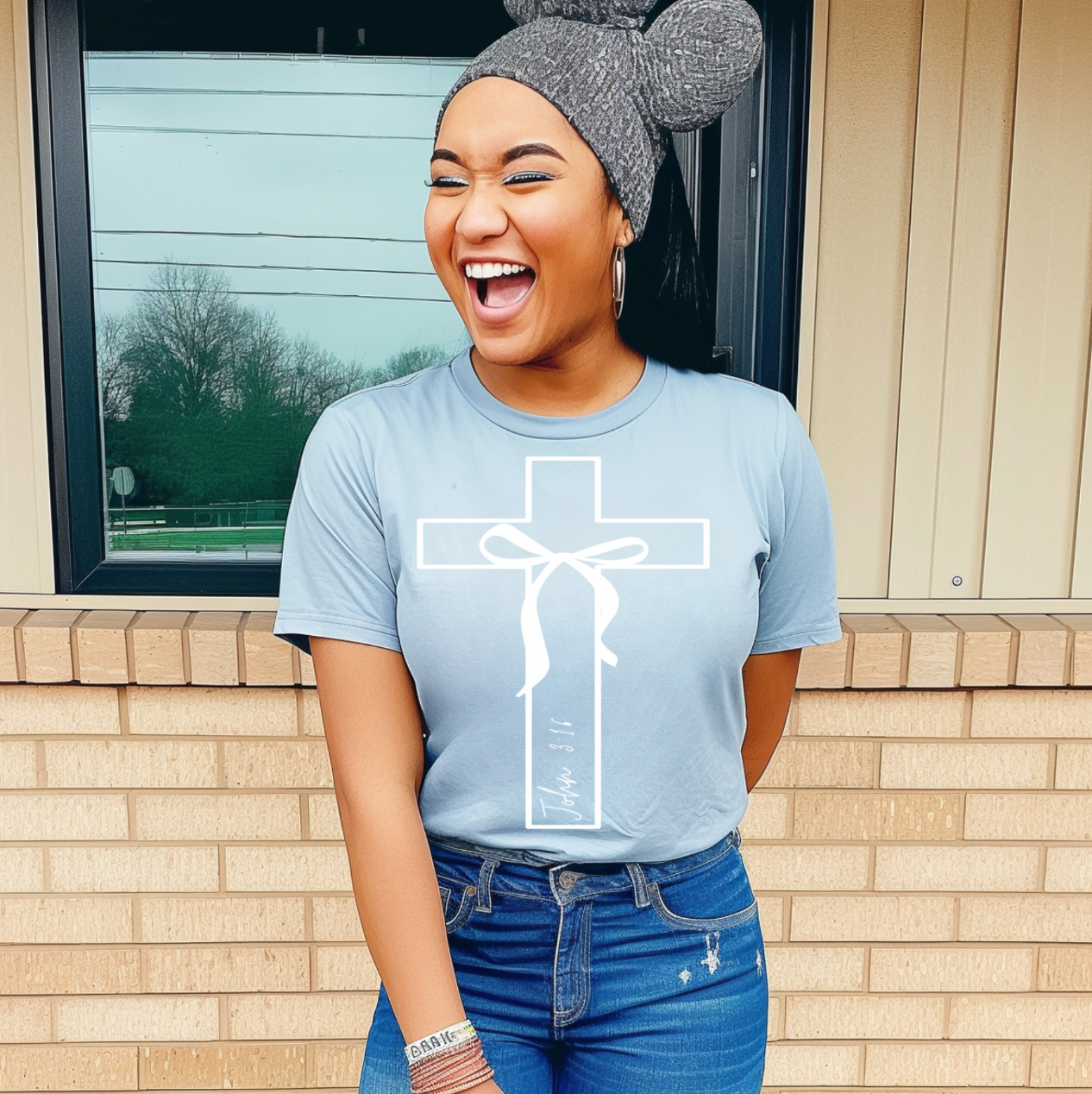 John 3:16 Cross   Screen Prints