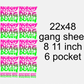 Drag you Down 22x48 Gang Sheet Transfer
