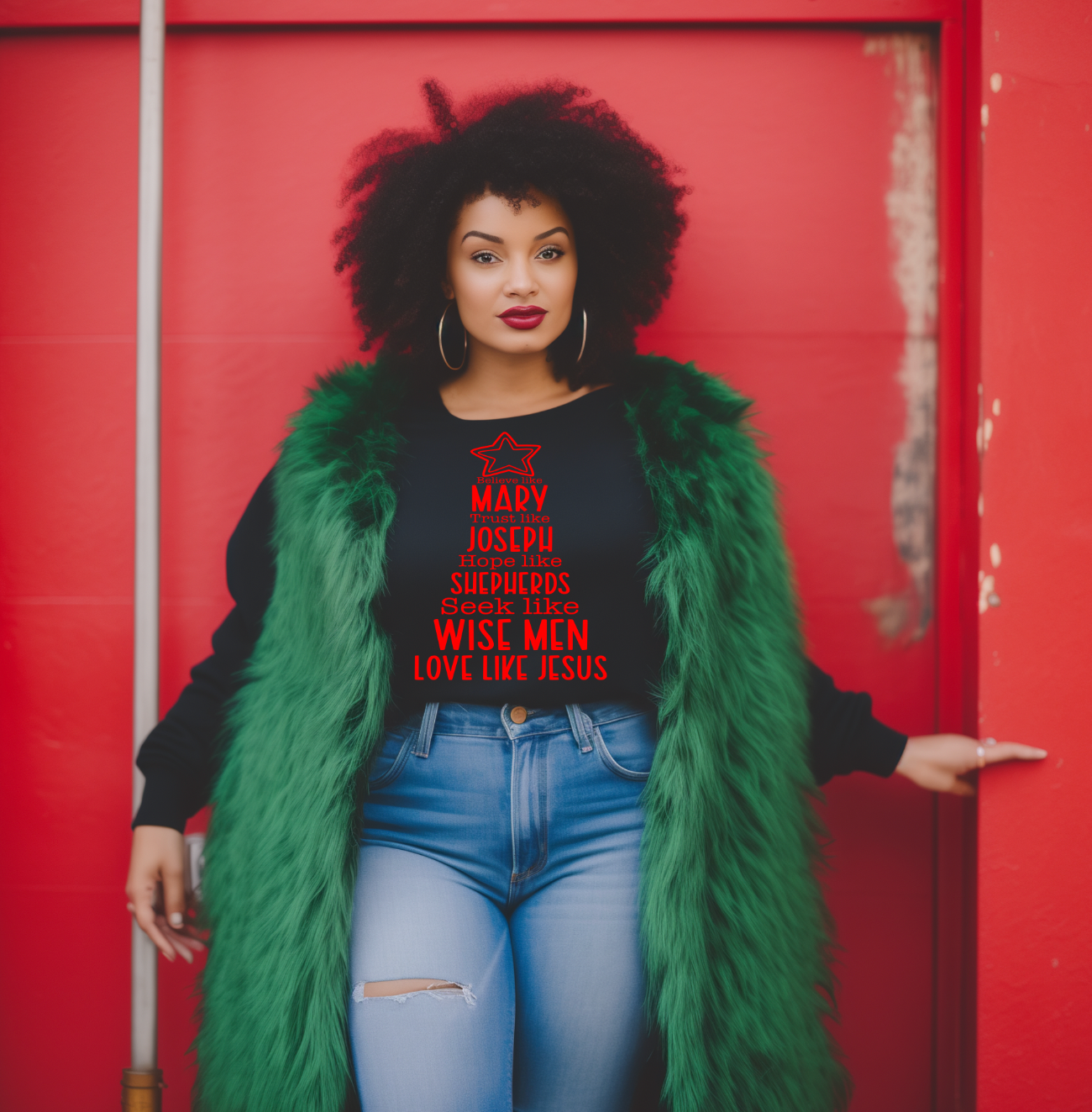 Faith Like Christmas Tree Screen Prints