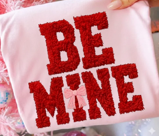 Faux Yarn Coquette Valentine  Bundle 4 Prints DTF  Transfers