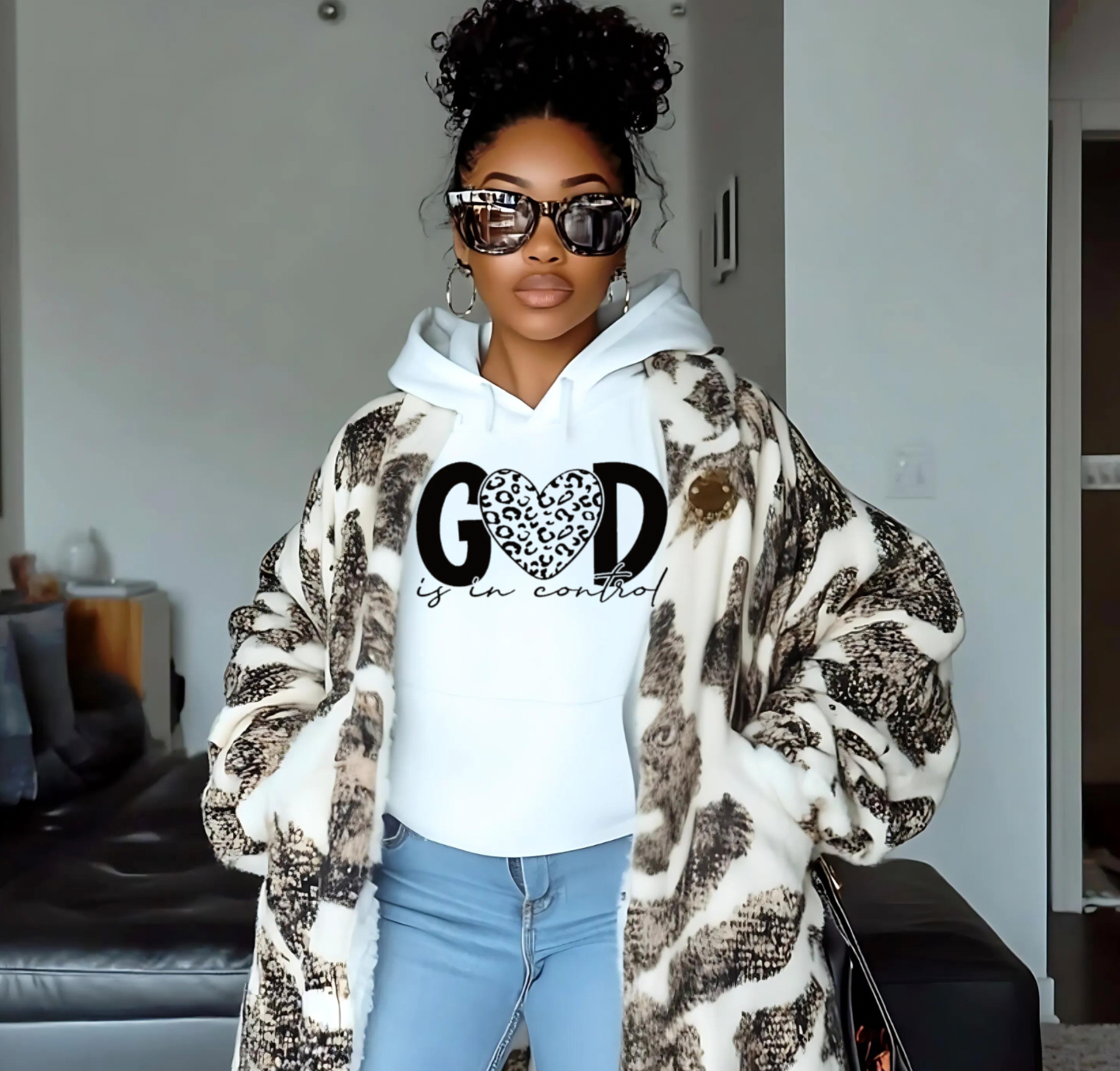 God is In Control Screen Print