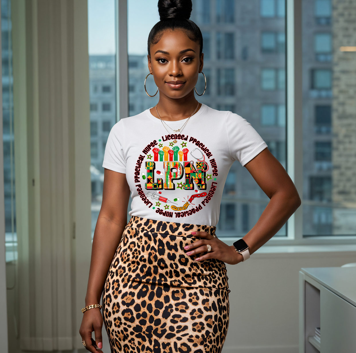 Licensed Practical Nurse Black history  DTF  Transfer