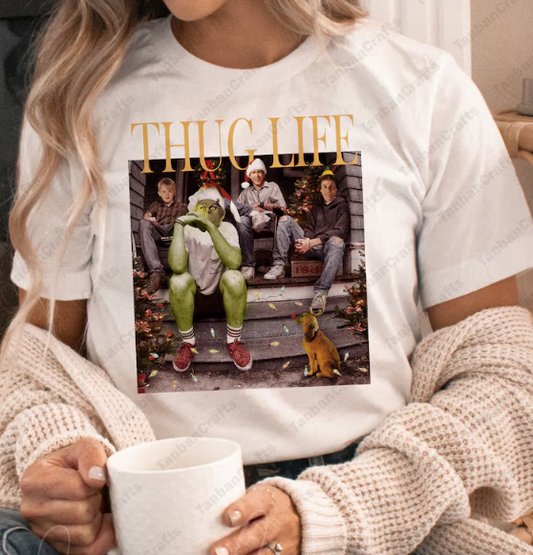Thug Life Christmas DTF  Transfer