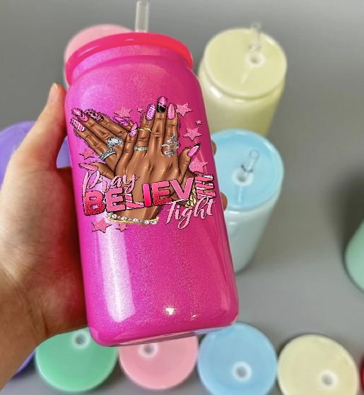 Pray Believe Fight  Decals