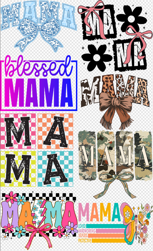 22x 36 Mama  Gang Sheet  Transfer