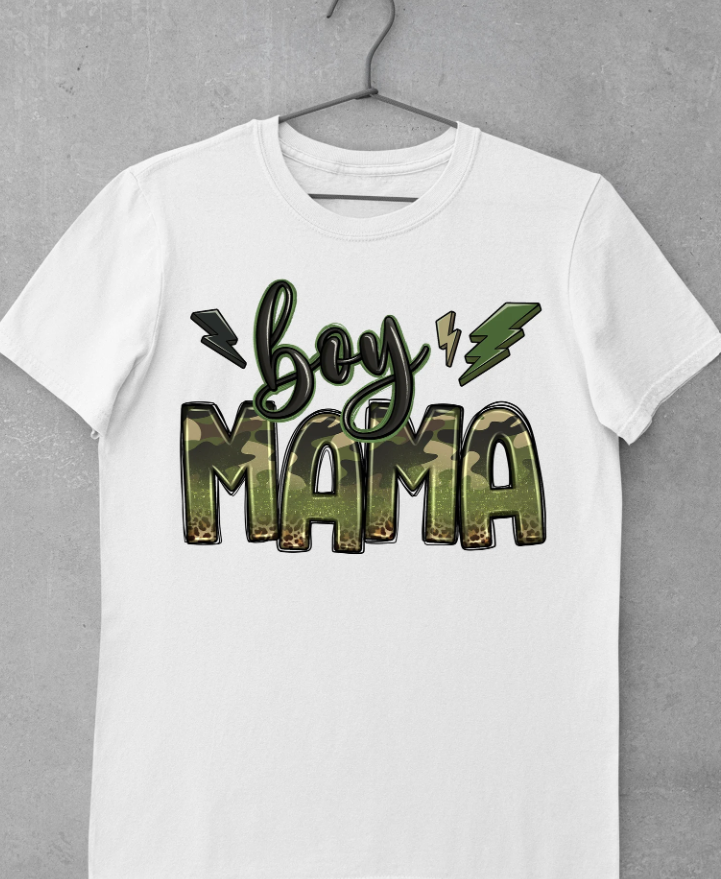 Boy Mama Camo  Transfer