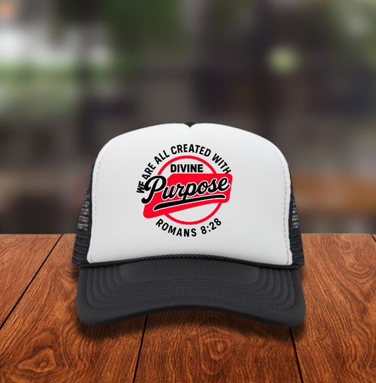 We are all Created with Divine Purpose Hat DTF Transfer