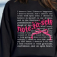 Note to Self Words  DTF Transfer