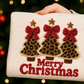 Latch Hook Yarn Faux Merry Christmas DTF Transfers