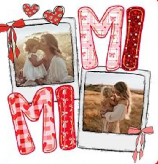 Preppy MiMi Valentine Photo Transfer  , Valentines Day, Love