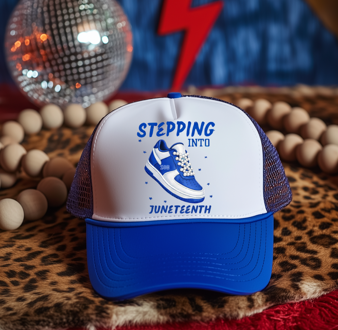 Stepping in to Juneteenth Zeta  DTF Hat Transfer