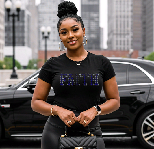 Faith  Bling Tee Shirt