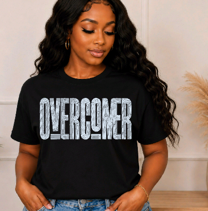 11 inch Overcomer Spangle Transfers