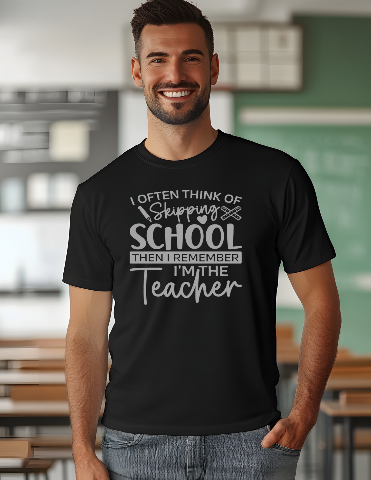 I Often Think of Skipping School then Remember I'm the Teacher SCREEN PRINT