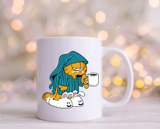 Sleepy Garfield UV Decal