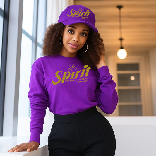 Gold Spirit Drink Deeply of God Spirit  Screen Prints (with Pocket)