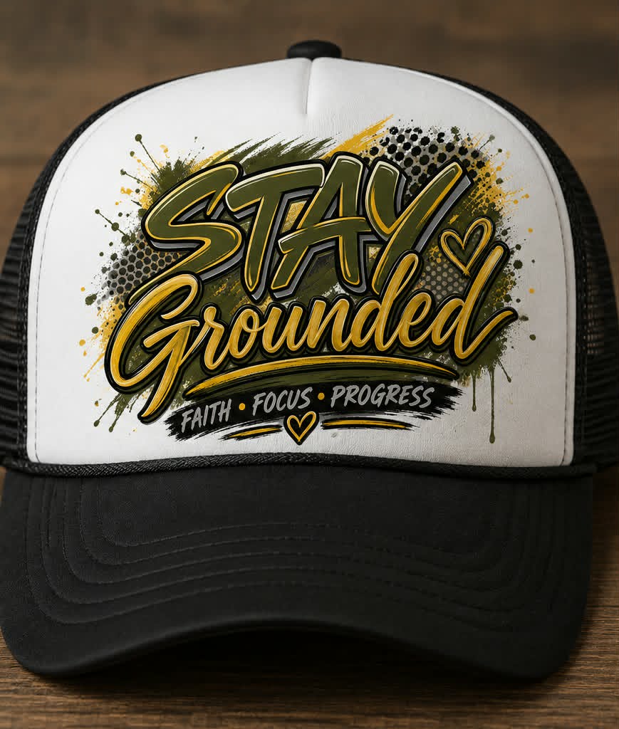 Stay Grounded Hat DTF Transfer