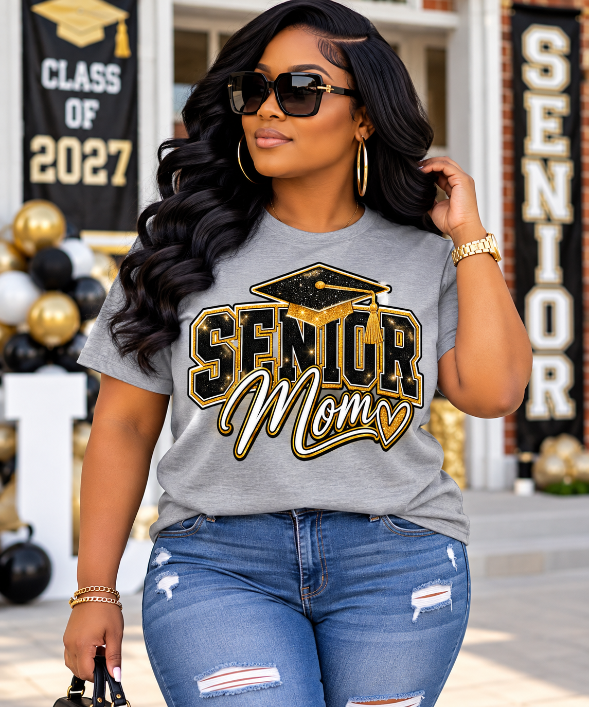 Retro Senior Mom  2027 DTF Transfer