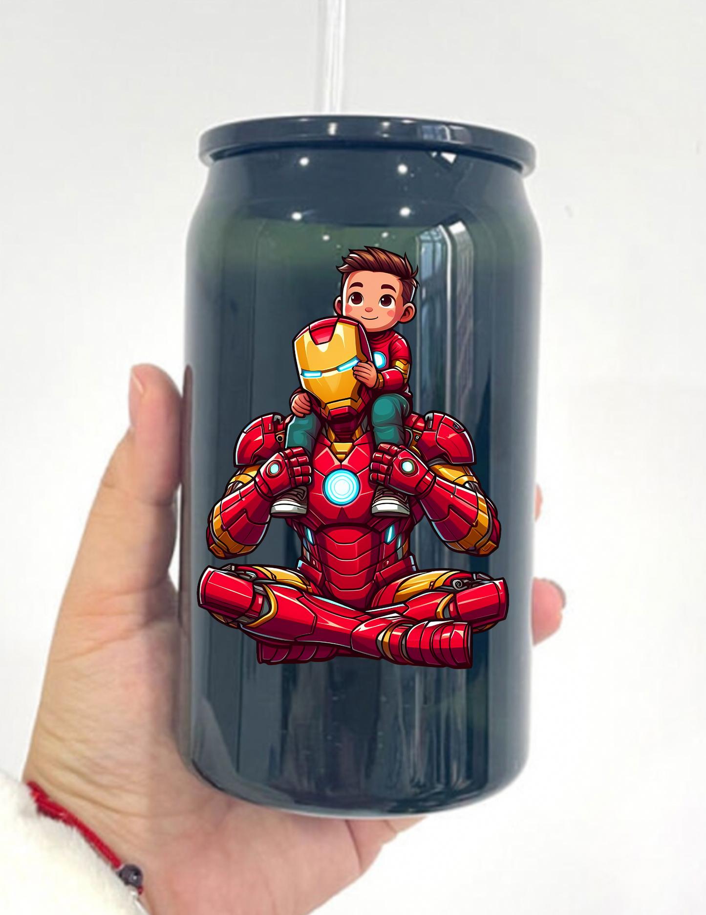 Iron Man Super Dad  UV Decal