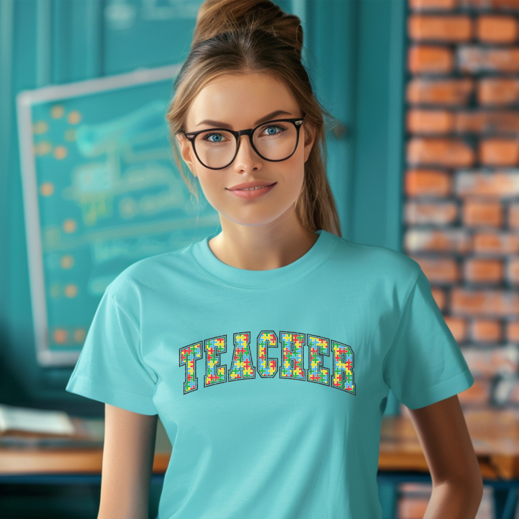 Teacher Autism DTF Transfer – Design Sisters and Blanks