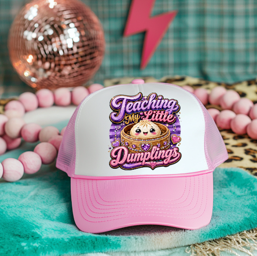 Teaching my Little Dumplings Hat DTF Transfer
