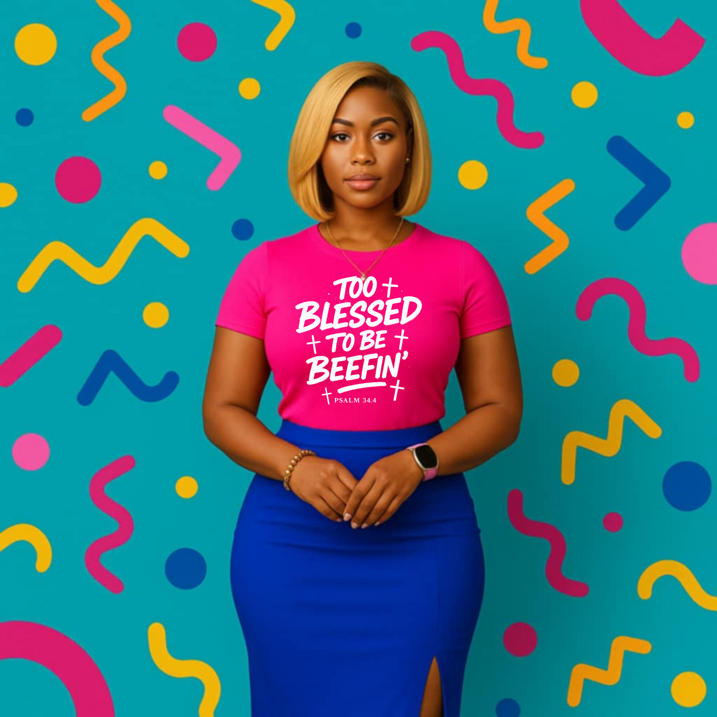 Too Blessed to Be Beeffin Screen Prints