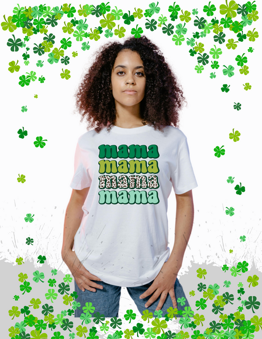 St. Patrick Stacked Mama DTF Transfer