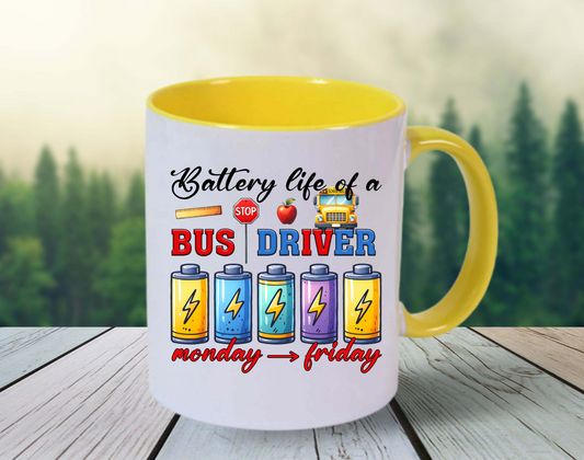 Battery Life of a Bus Driver UV Decals