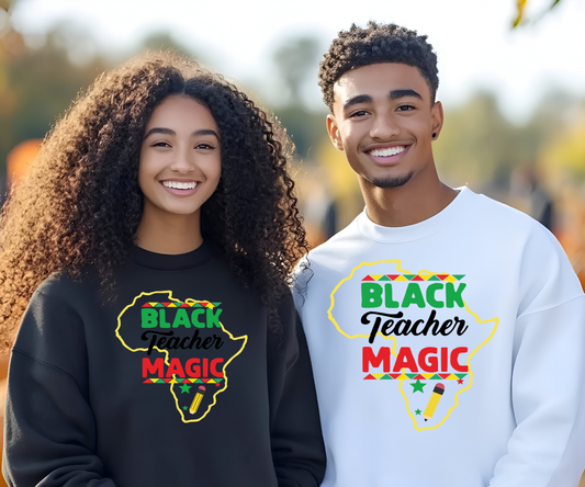 Black Teacher Magic (transfers are sold seperately) DTF Transfer