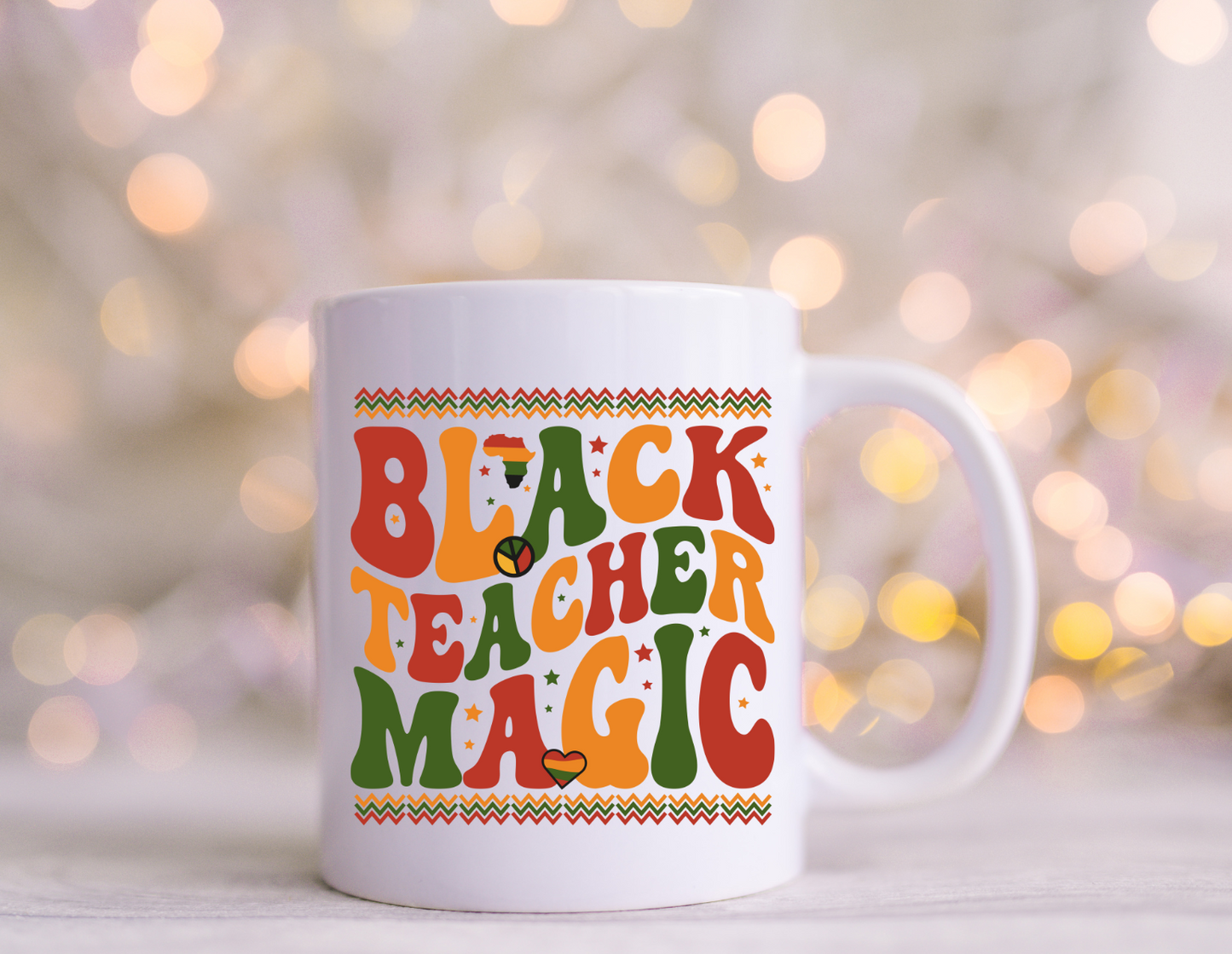 Black Teacher Magic UV Decal