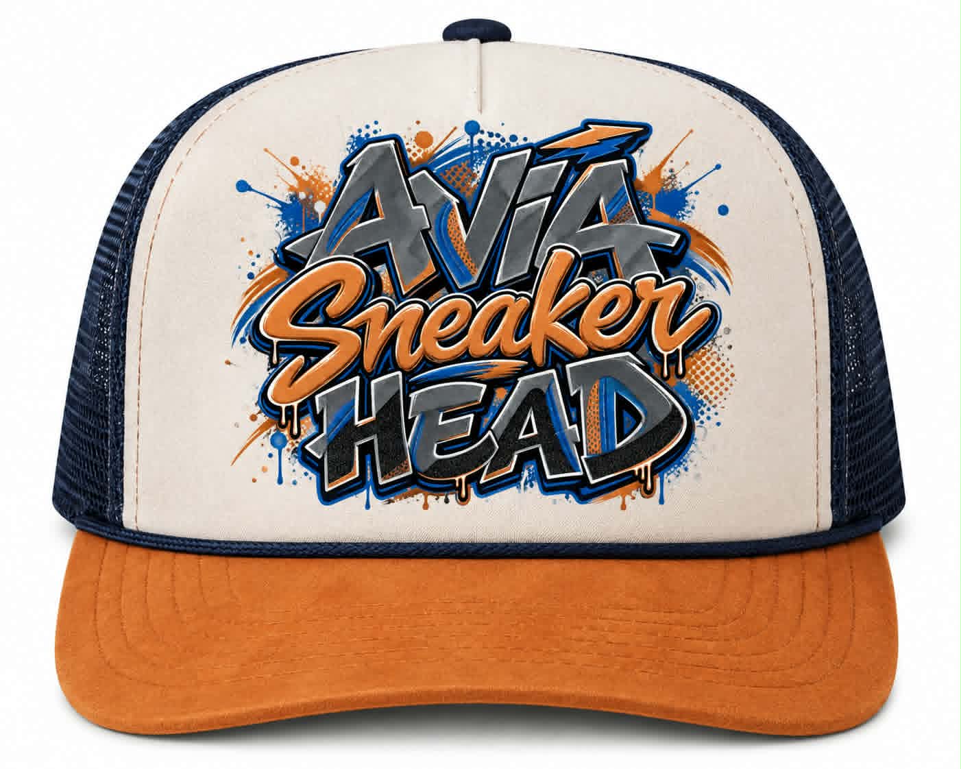 Avia Sneaker Head Hat DTF Transfer
