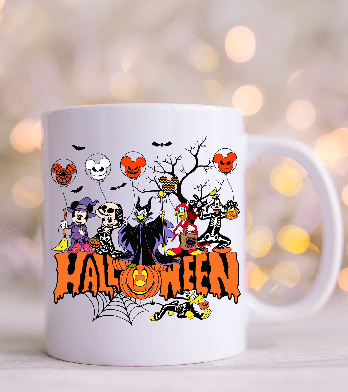 Halloween with Ghost Balloons UV Decal
