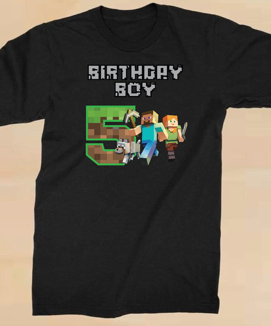 Minecraft Birthday Shirt