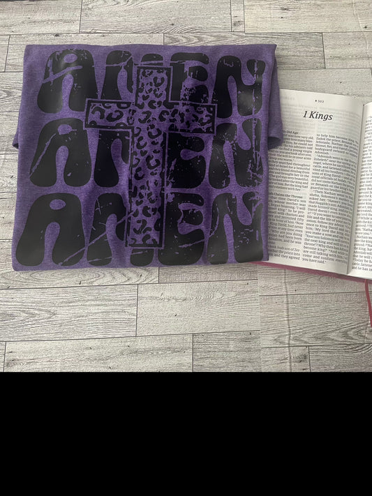 Leopard Amen  Shirt