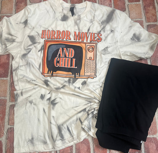 Horror Movies and Chill   Dye Shirt