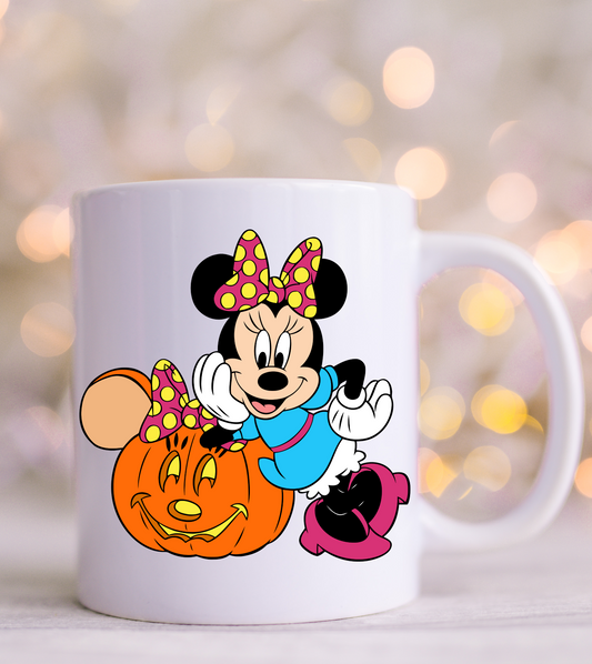 Minnie with Pumpkin  UV Decals