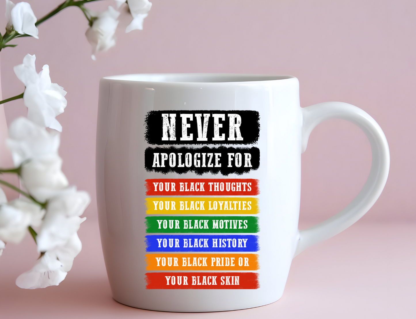 Never Apologize UV Decal