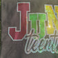 Silver Trimming June Tenth Spangle Transfer, Heat Transfer, Juneteenth Transfer, Juneteenth Shirt Design, History Bling Transfer