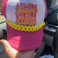Heaven is Top of my Bucket List  Trucker Hat with Chain