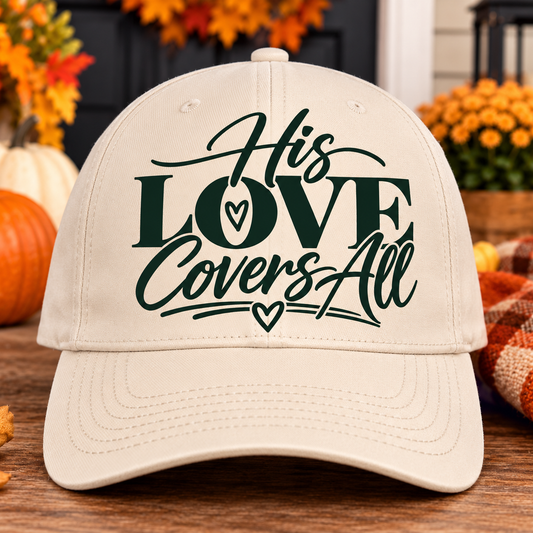 His Love Covers All DTF Transfer
