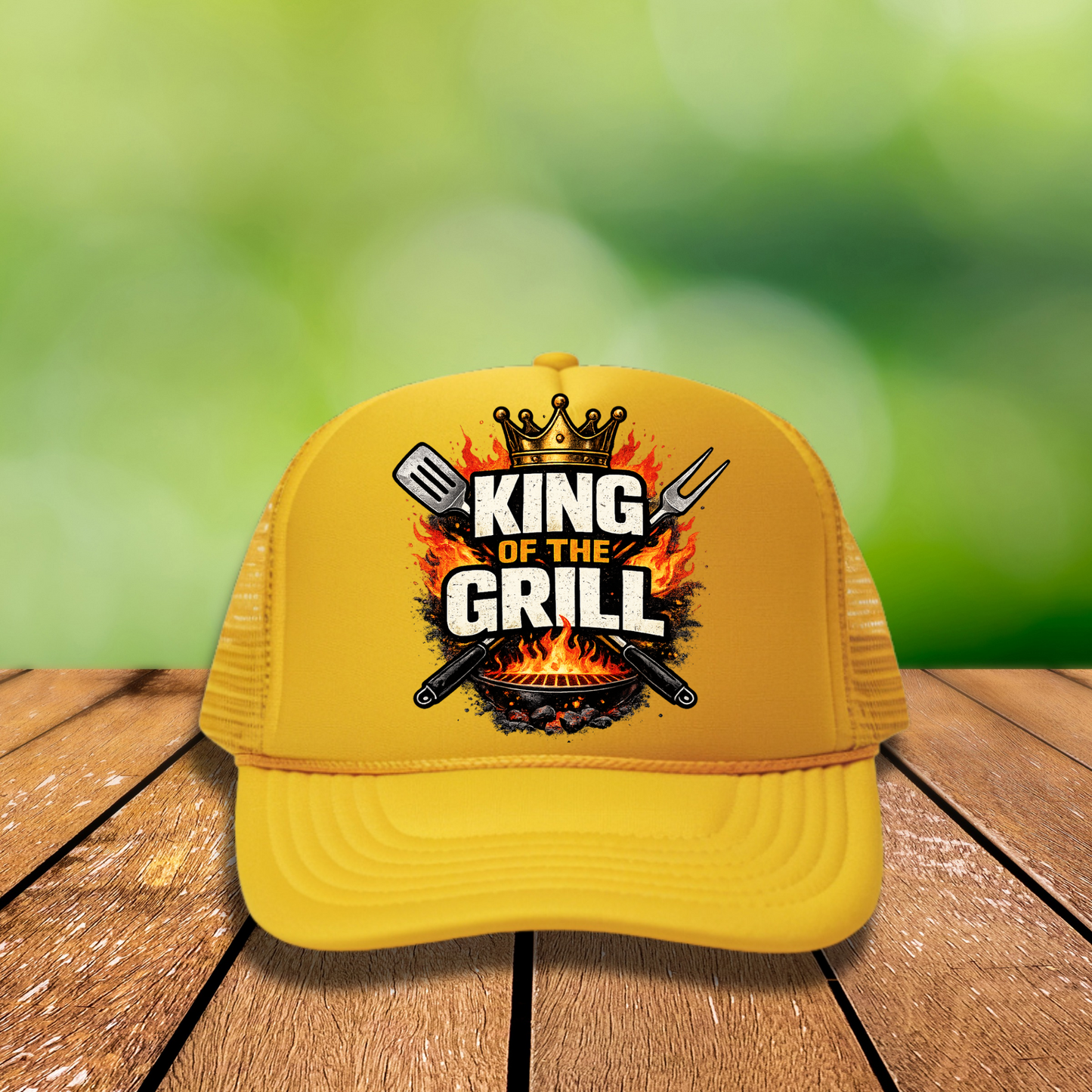 King of the Grill Hat DTF Transfers