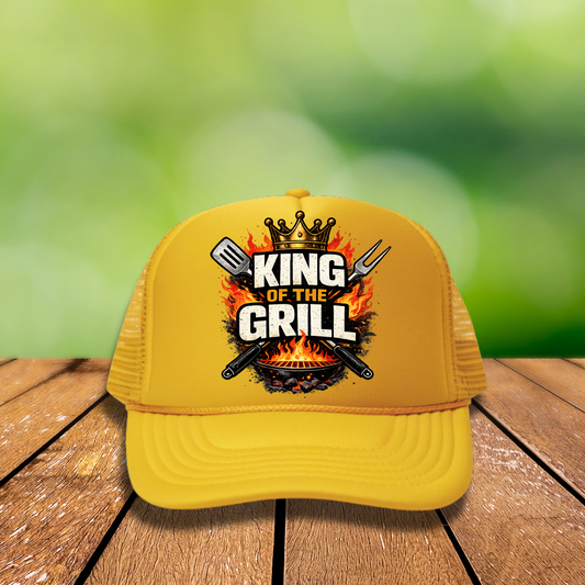 King of the Grill Hat DTF Transfers