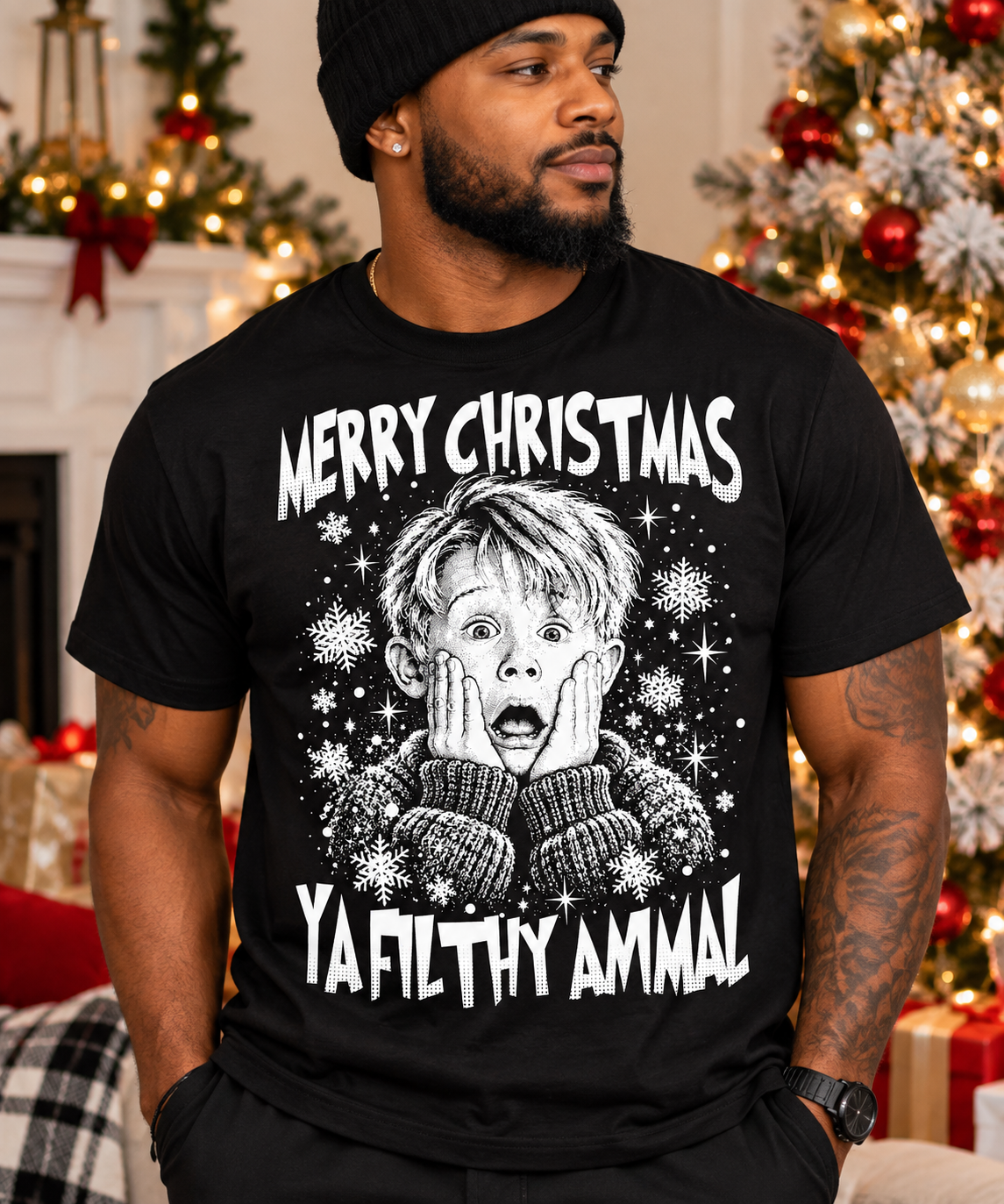 Merry Christmas Ya Filthy Animal DTF Transfer