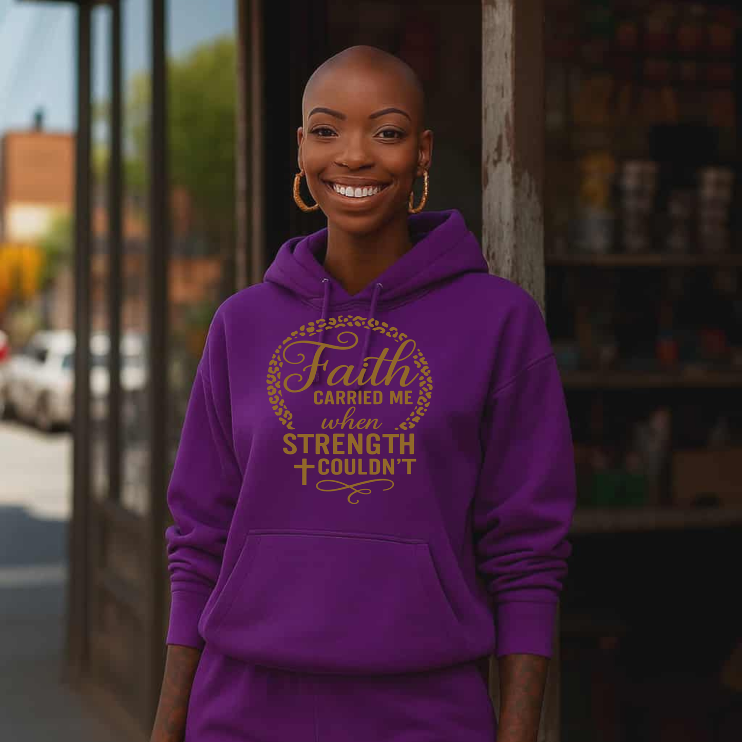 Gold Faith Carried me When Strength Couldn't Screen Prints