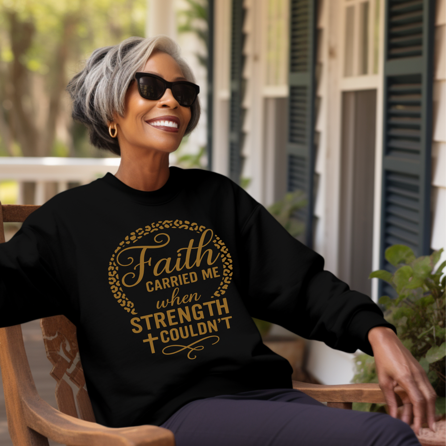 Gold Faith Carried me When Strength Couldn't Screen Prints