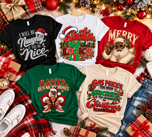 5 Pack Christmas DTF Transfer Grab Bag