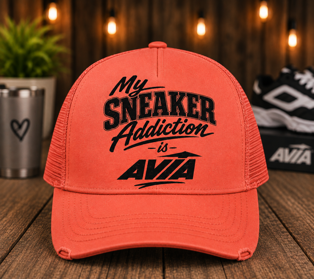 My Sneaker Addiction is Avia Hat DTF Transfer