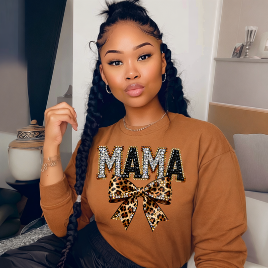 Leopard Bling Mama DTF TRANSFERS