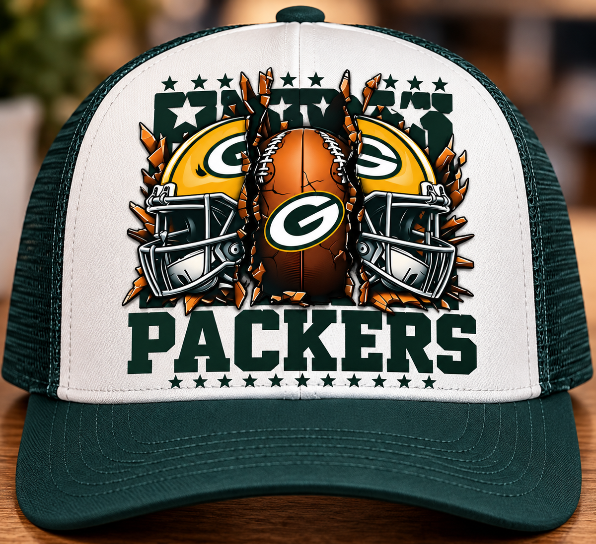 32 Football Teams Broken Helmet  Hat Transfer Print