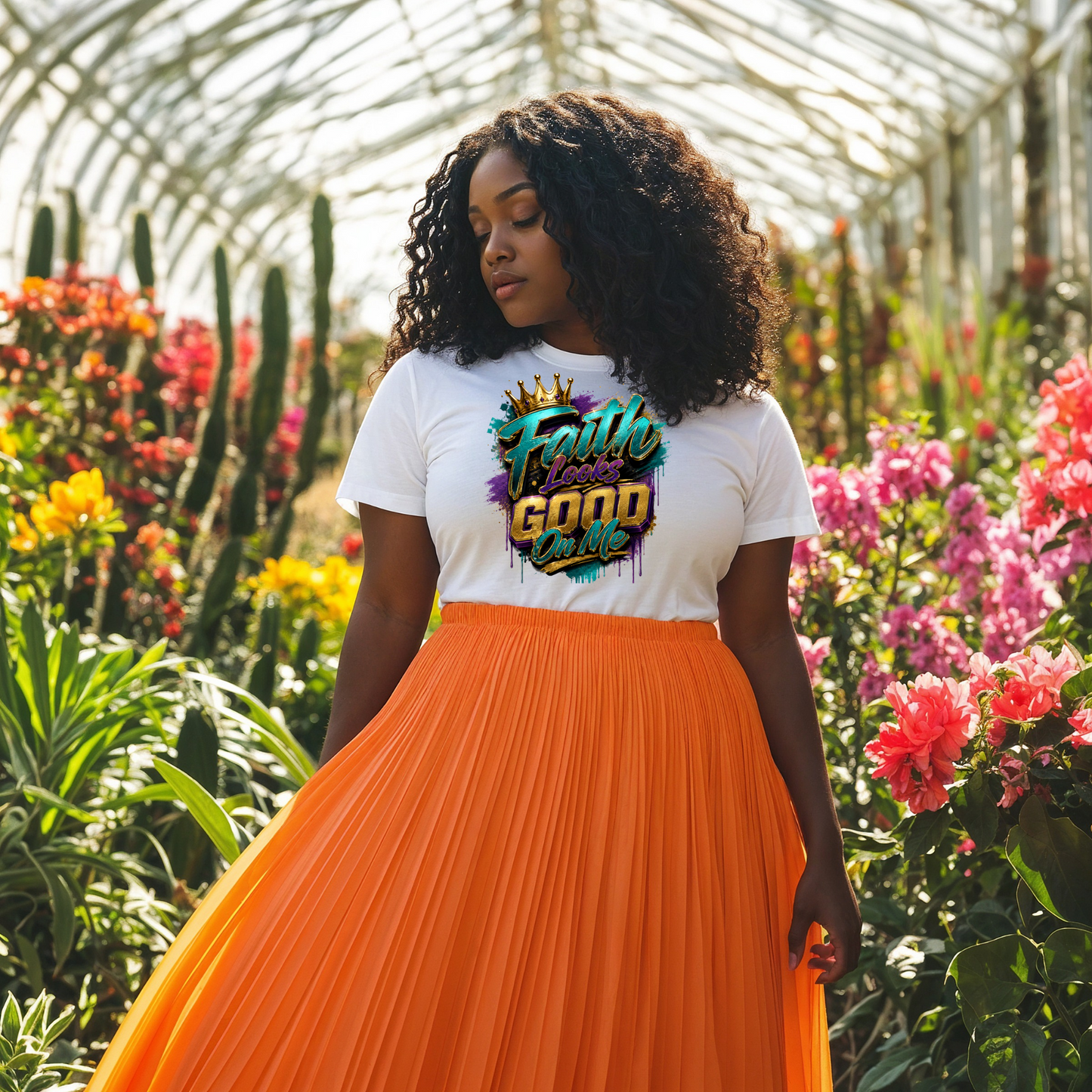Faith Looks Good on me Tee Shirt